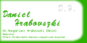daniel hrabovszki business card